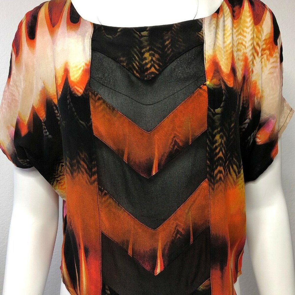 Line & Dot X Revolve Women's Silk Cutout Blouse